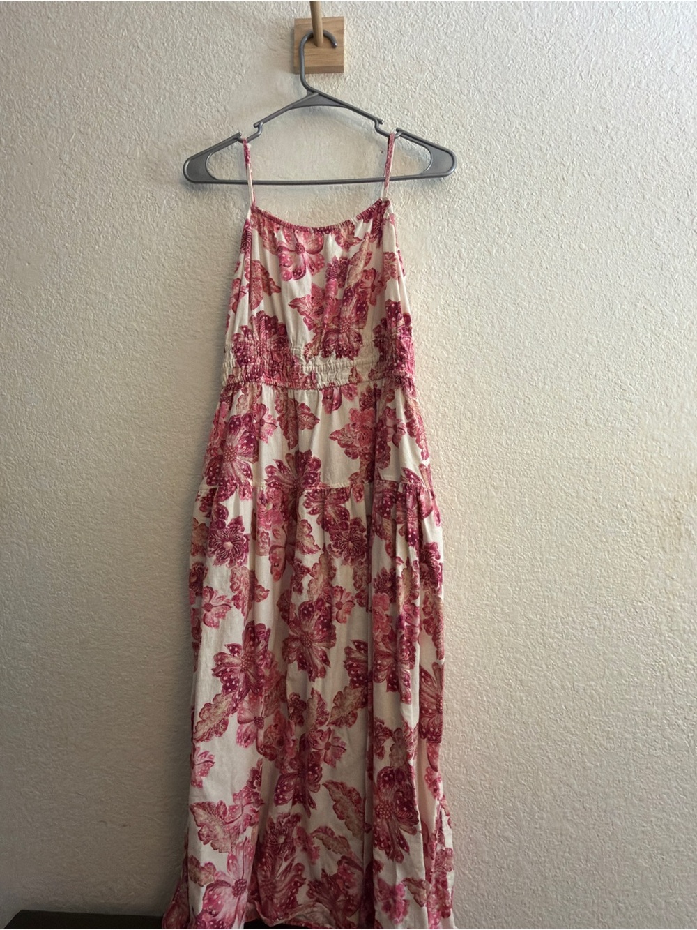 Old Navy Pink Floral Tie-Strap Dress